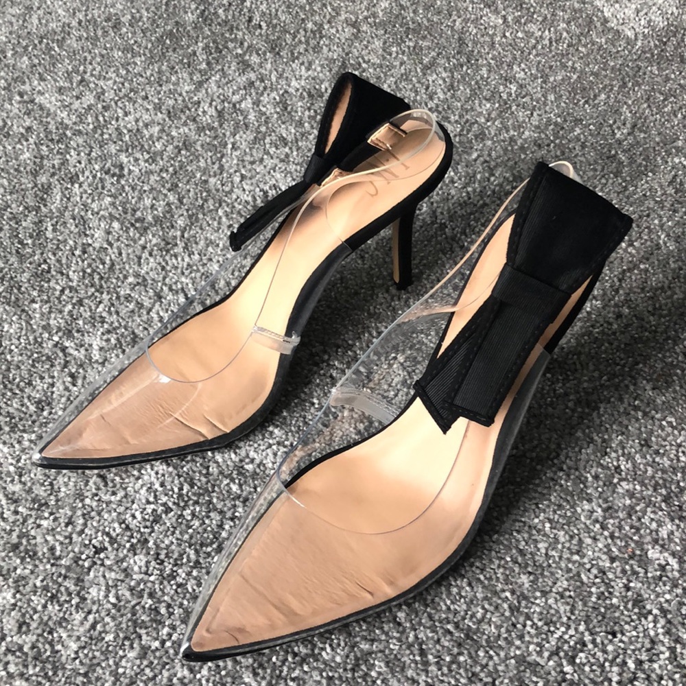 Super cute, clear INC heels